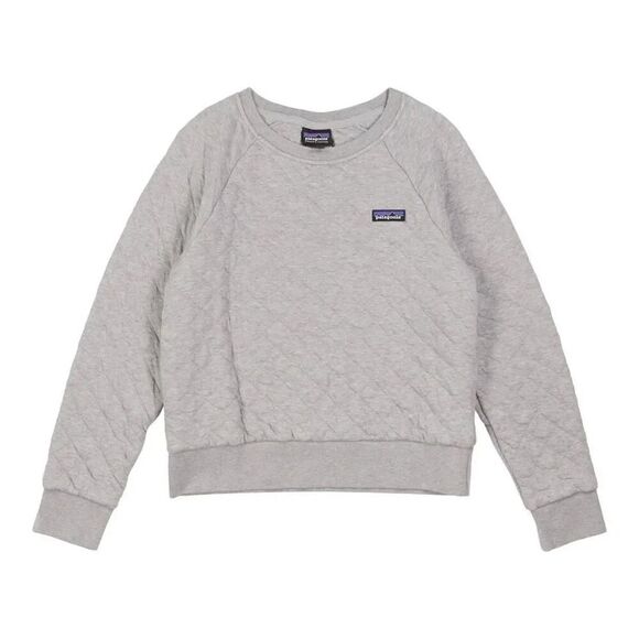 Patagonia Organic Cotton Quilt Crew Sweatshirt Gray Small - Picture 1 of 7